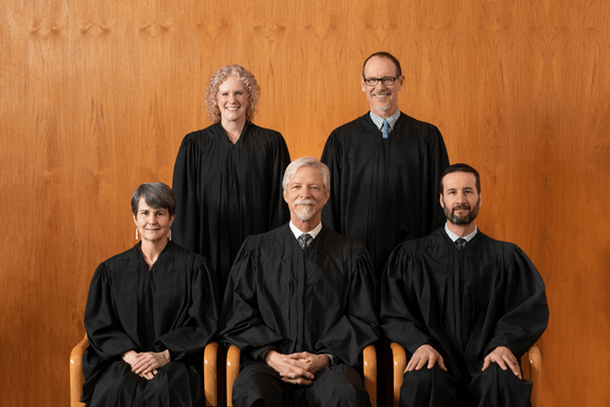 Photo of the Justices of the Alaska Supreme Court
