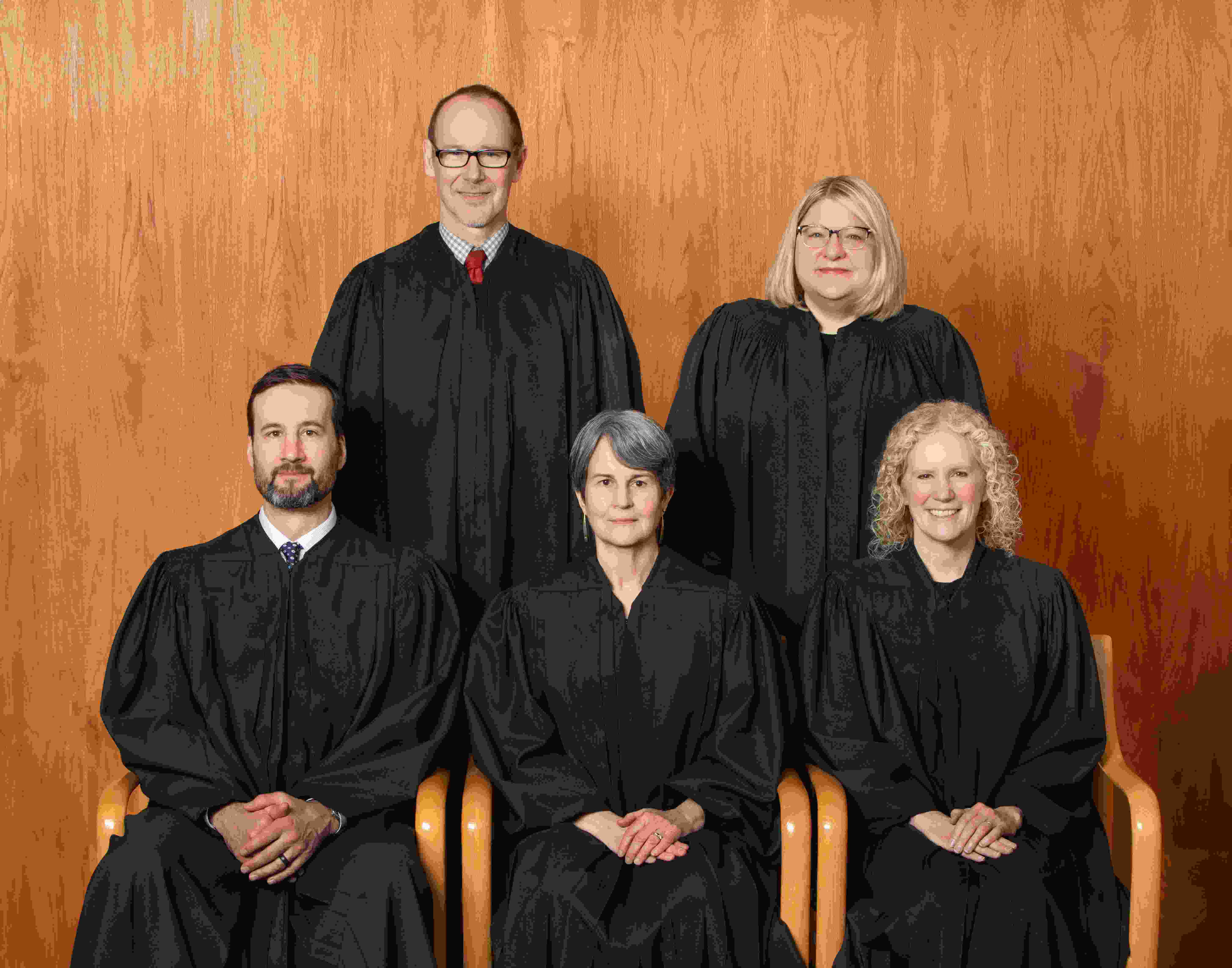 Photo of the Justices of the Alaska Supreme Court